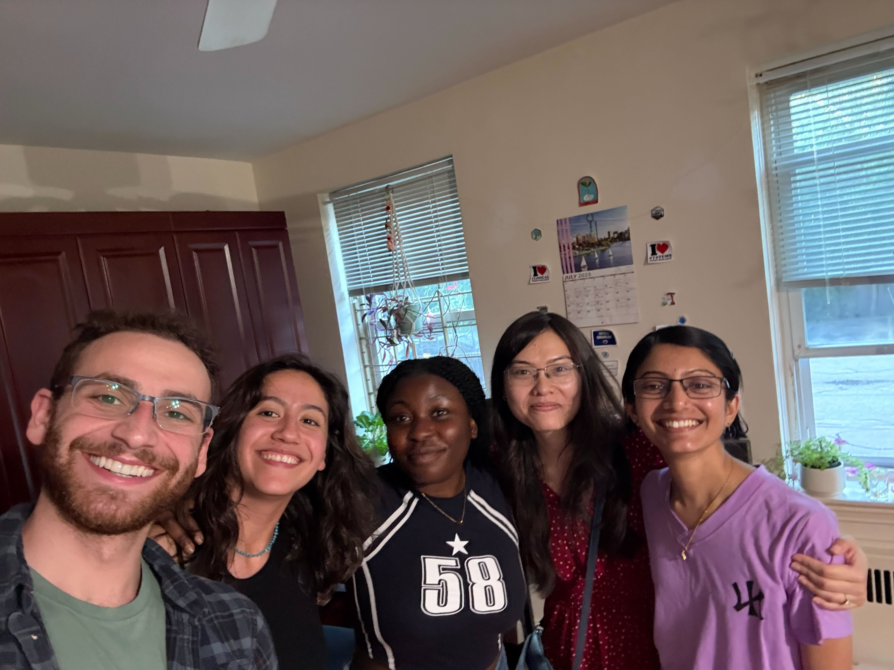 Chef Jayashree feeding the lab