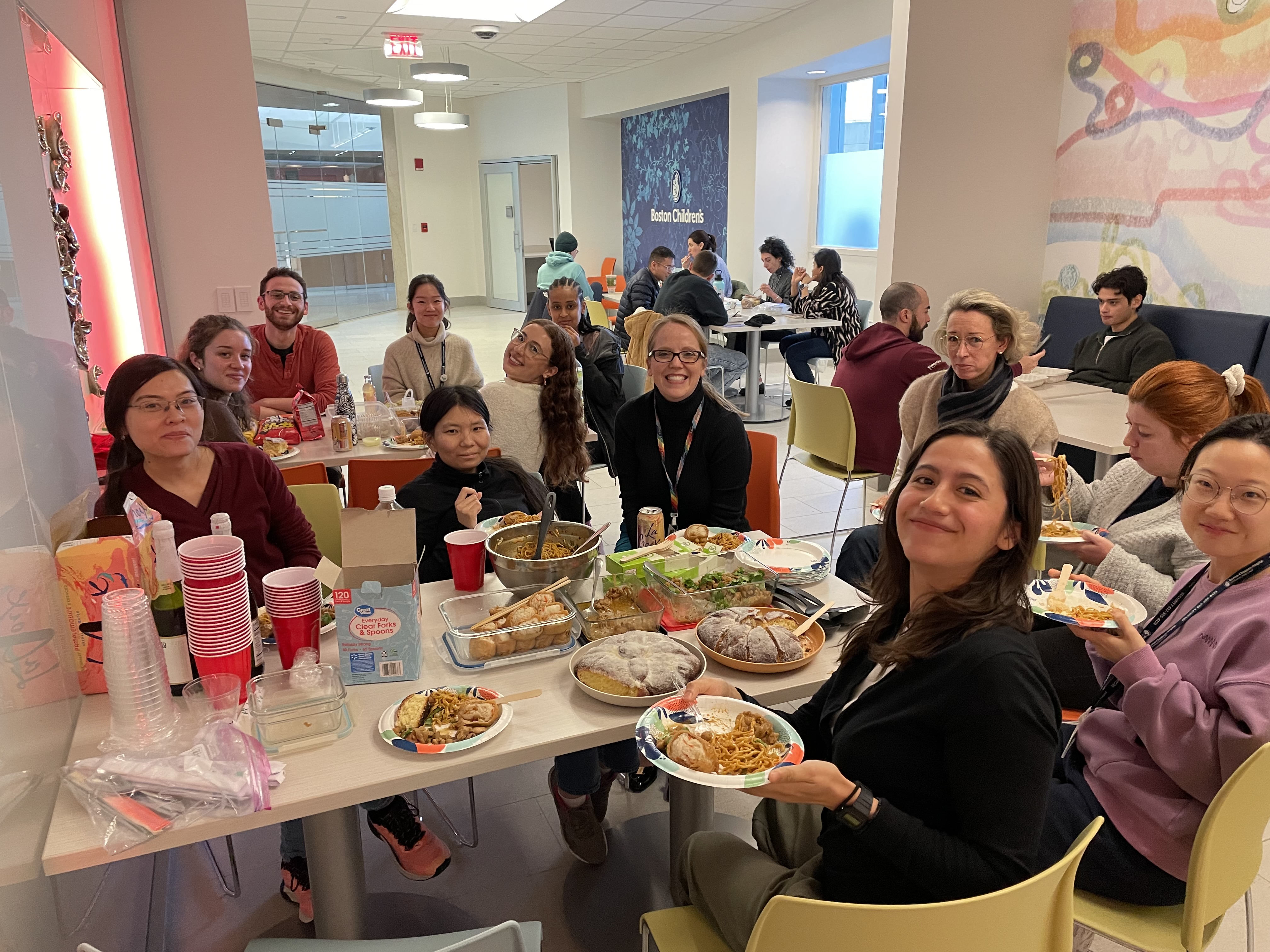 Labsgiving potluck joint with the Henderson and Chatila labs